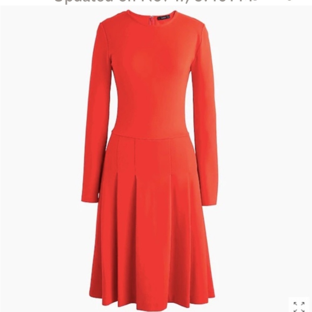 J. Crew Vibrant Red Midi Dress